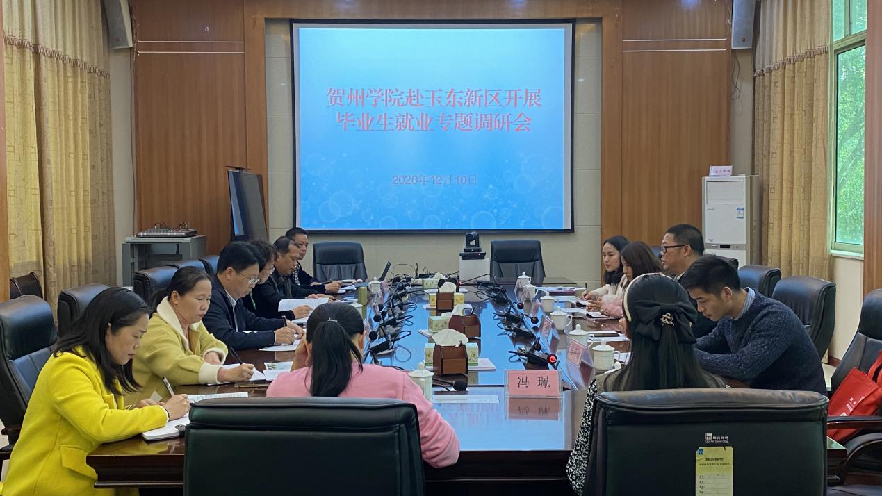 就业调研小组在玉林东教育文体和旅游局开展座谈会